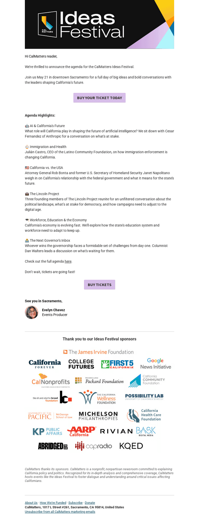 Calm email from Tue, May 12, 2026
