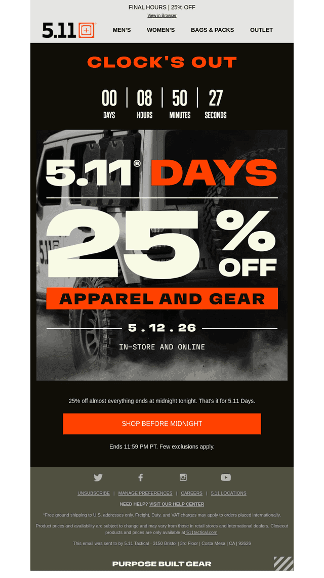 511tactical email from Tue, May 12, 2026