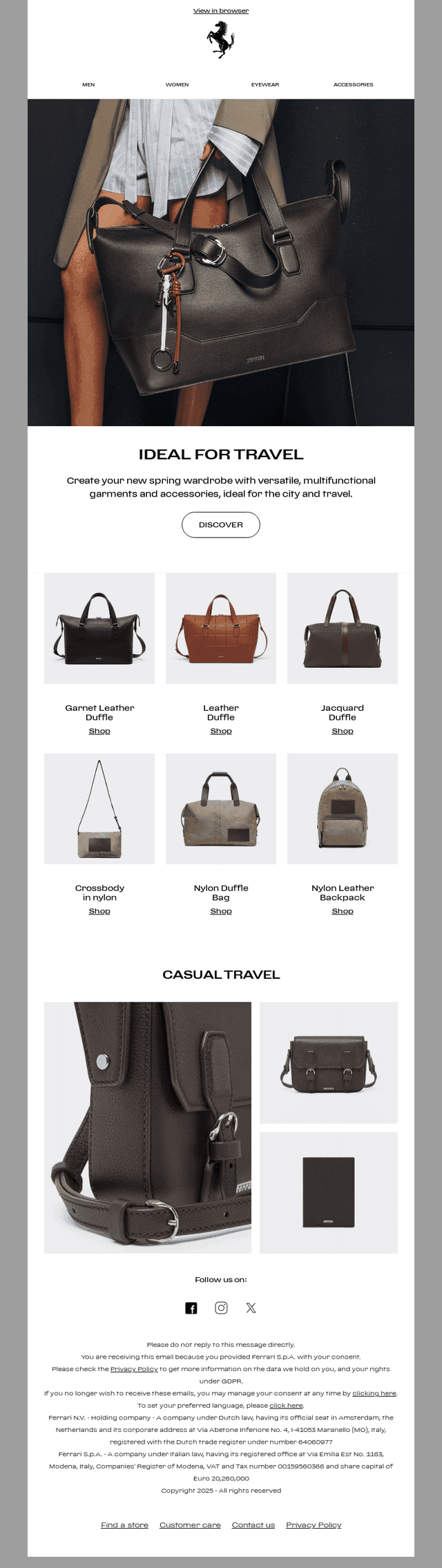 Ideal for travel