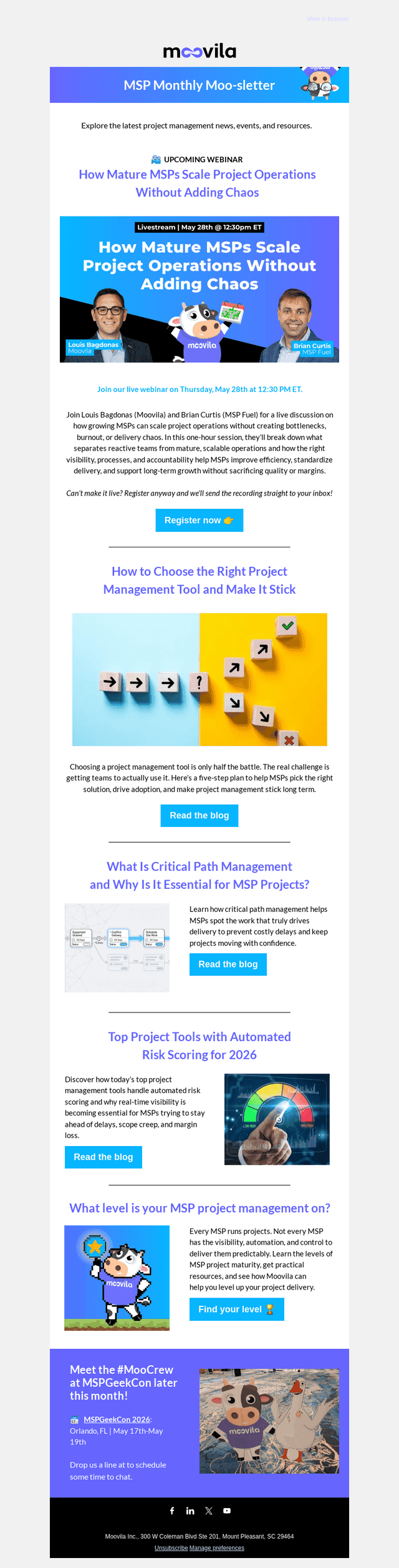 there's May Monthly Moosletter