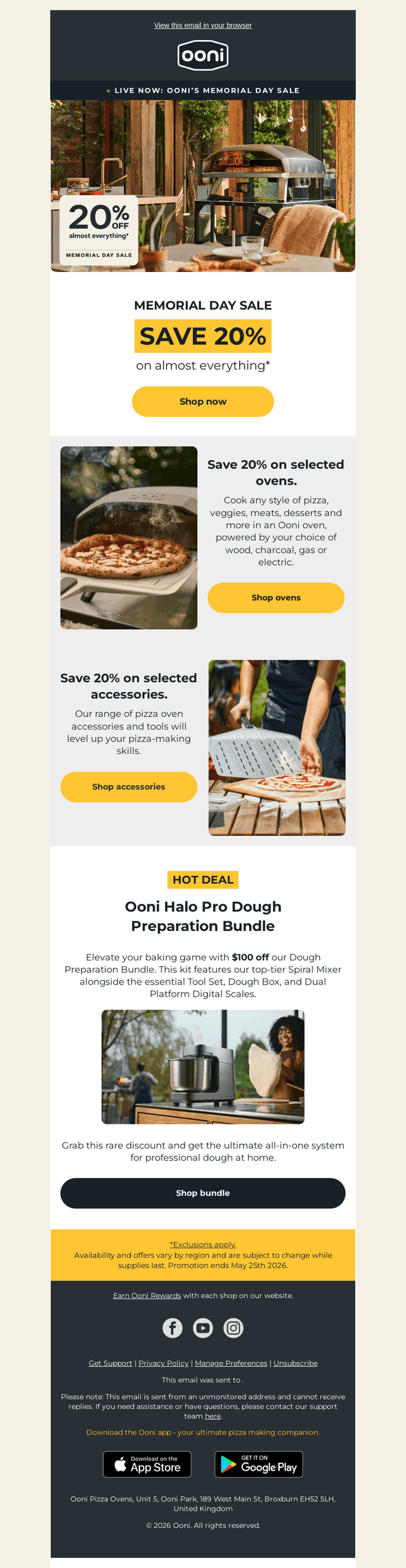 Ooni email from Wed, May 13, 2026