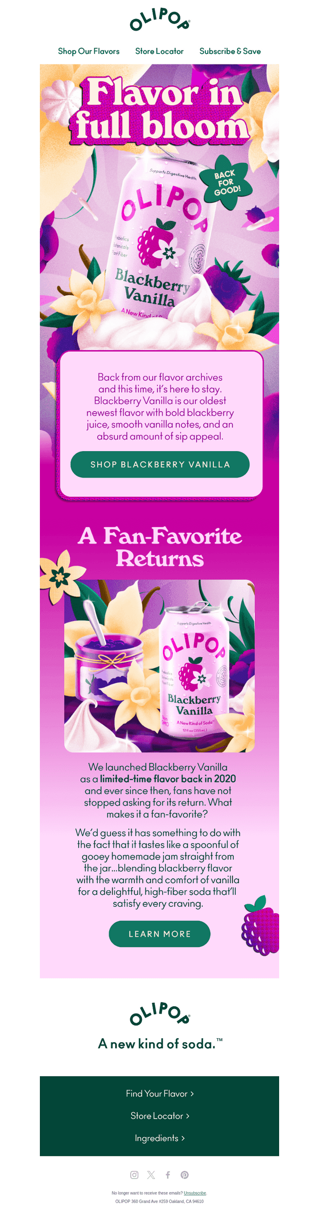 Back for Good: Blackberry Vanilla ✨