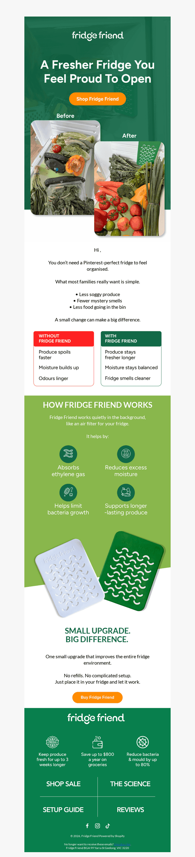 Before And After Fridge