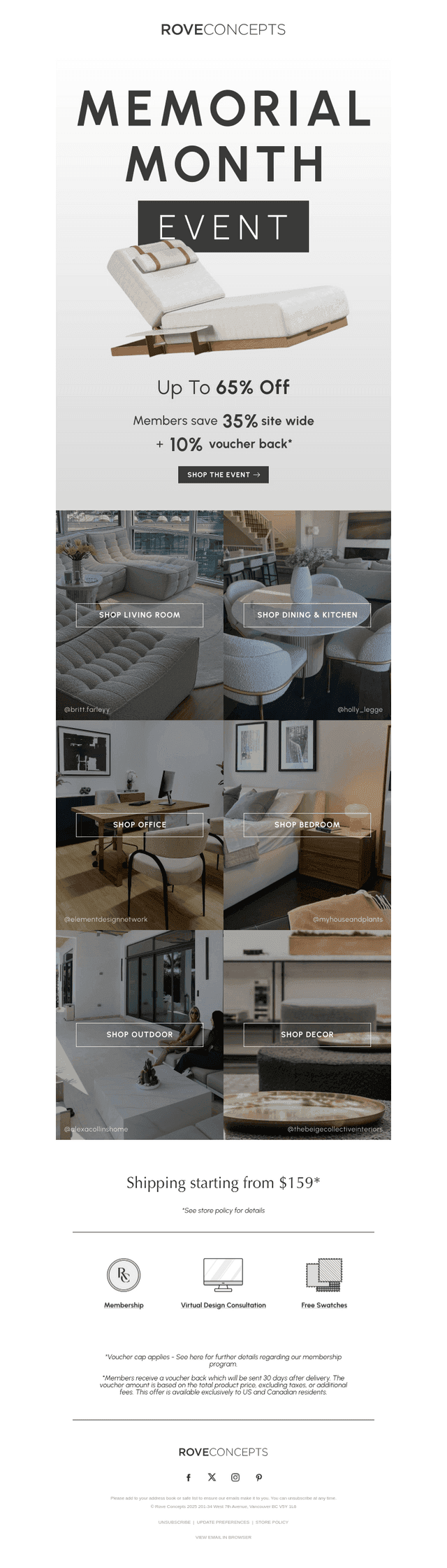 Memorial Month Event  — Explore Every Room