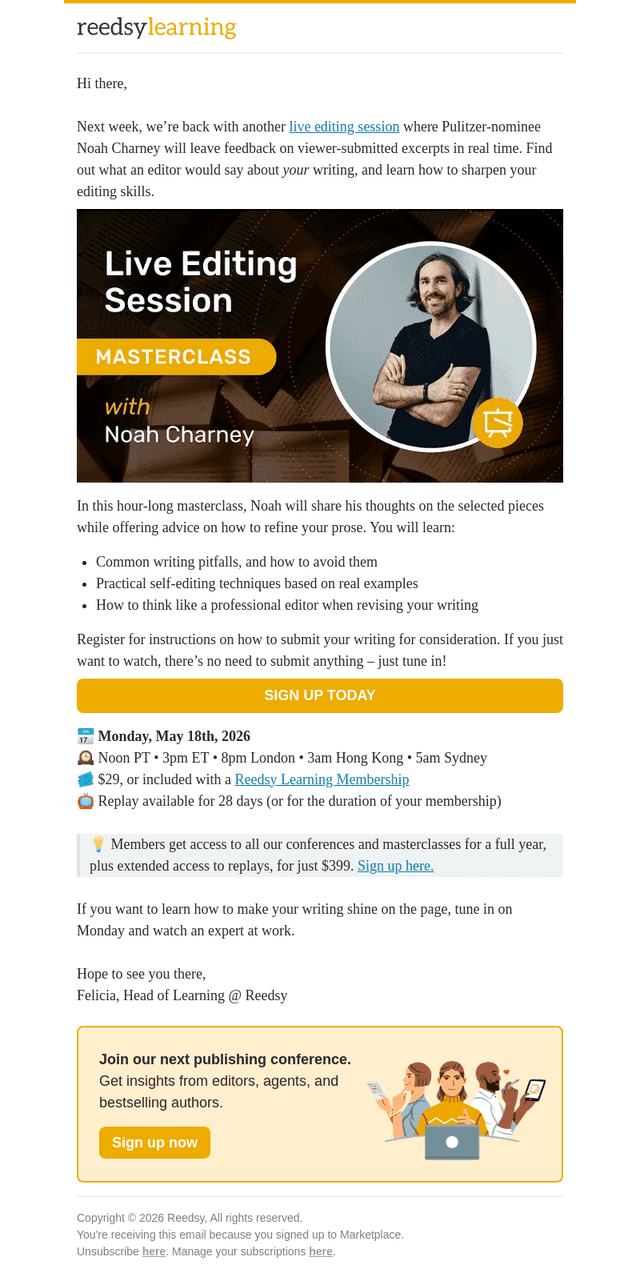 Tokened email from Thu, May 14, 2026