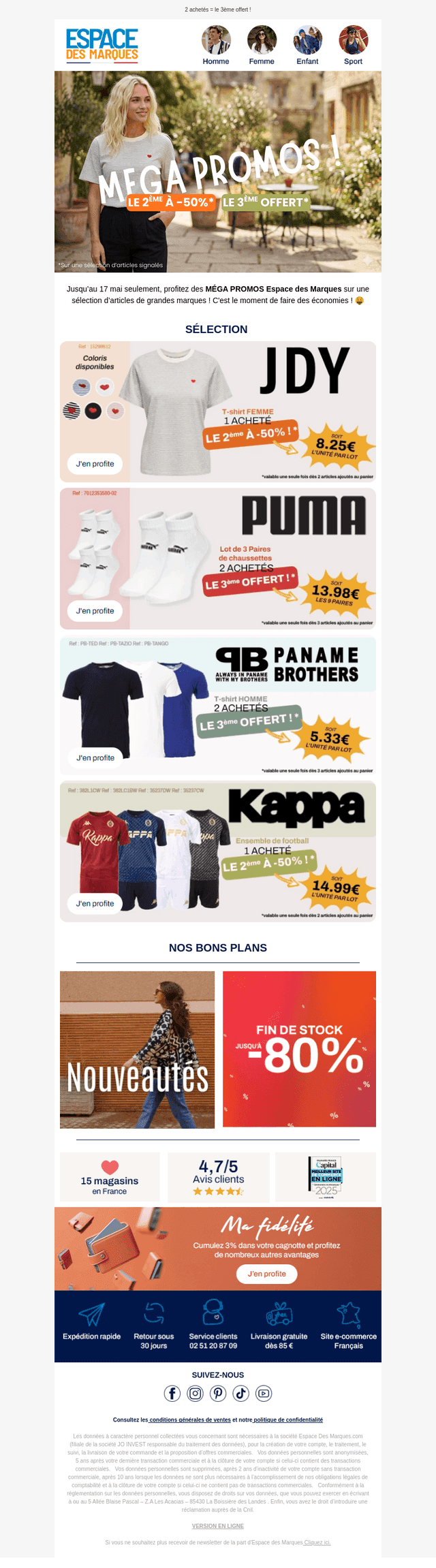 Les MEGA PROMOS Espace des Marques ⏰