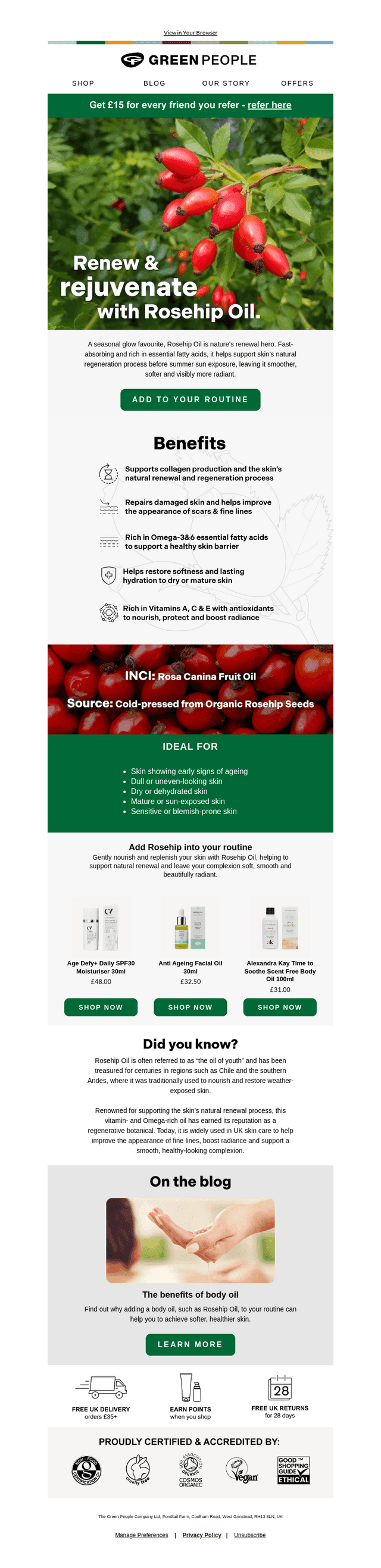 Green People email from Fri, May 15, 2026