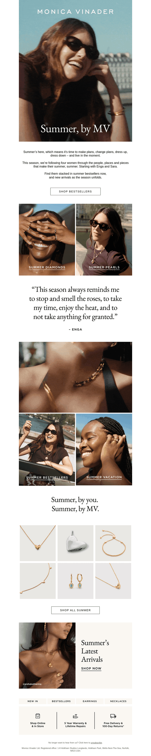Summer, by you. Summer, by MV.