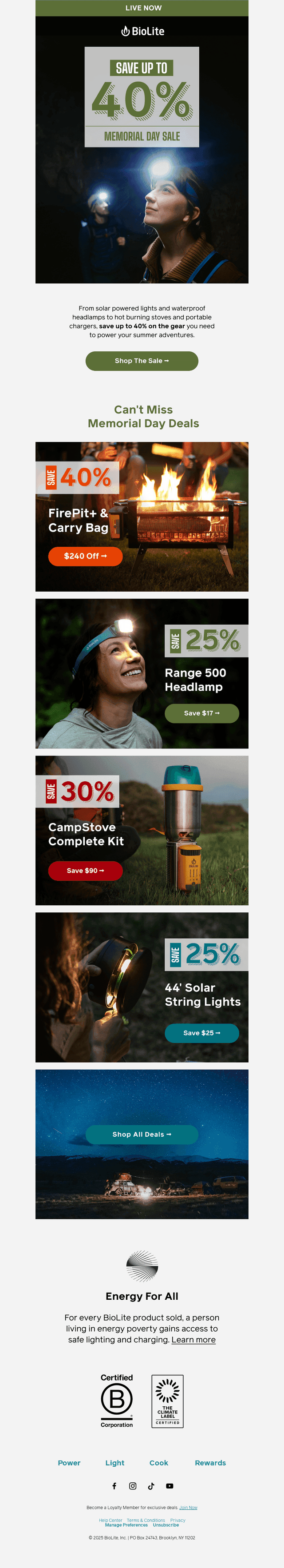 BioLite email from Fri, May 15, 2026