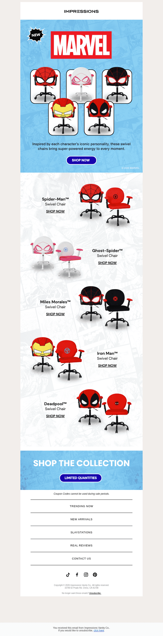 NEW Marvel Swivel Chairs ⚡🚨