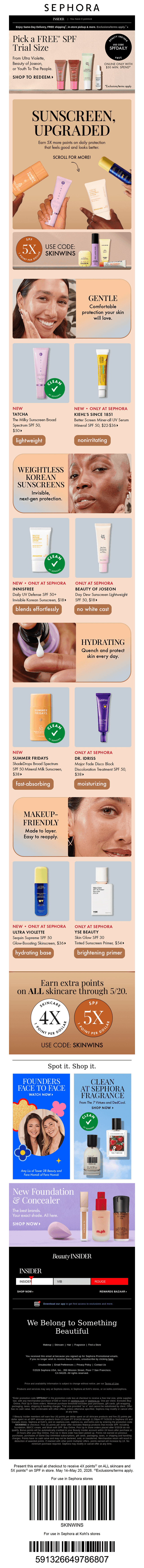 Sephora email from Sat, May 16, 2026
