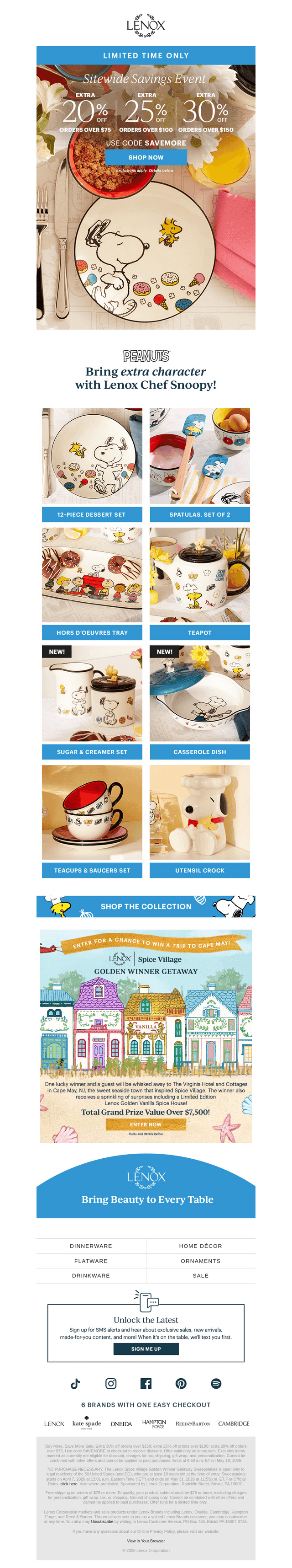 Up to 30% Off Chef Snoopy & More!