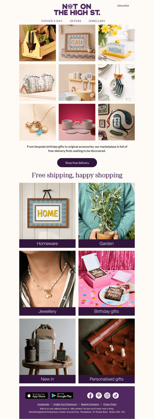 Two words: FREE delivery 📦
