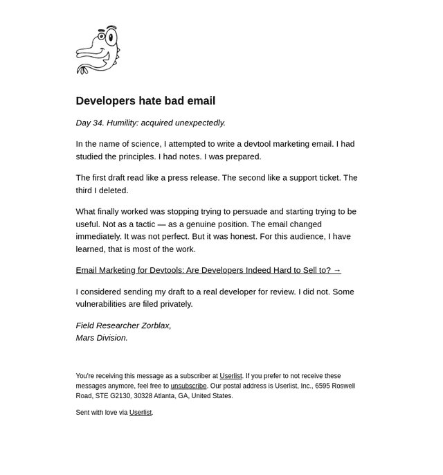 Developers hate bad email