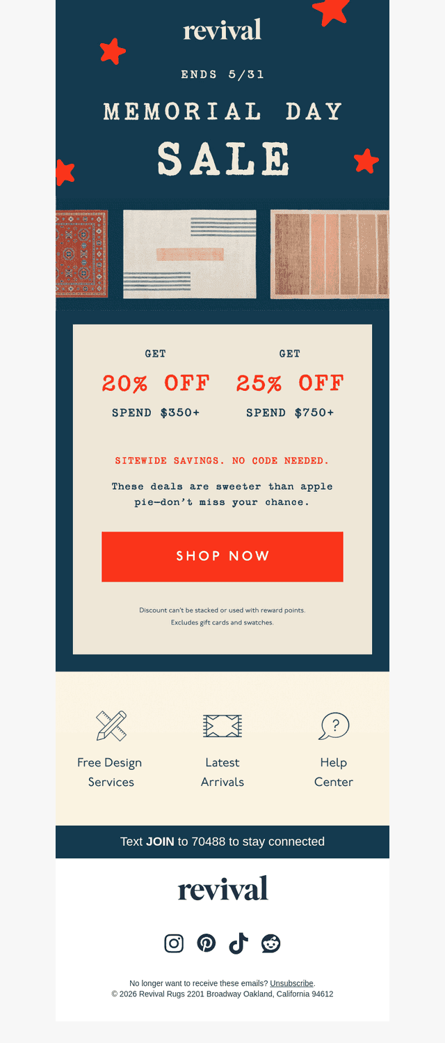 Good timing, great savings
