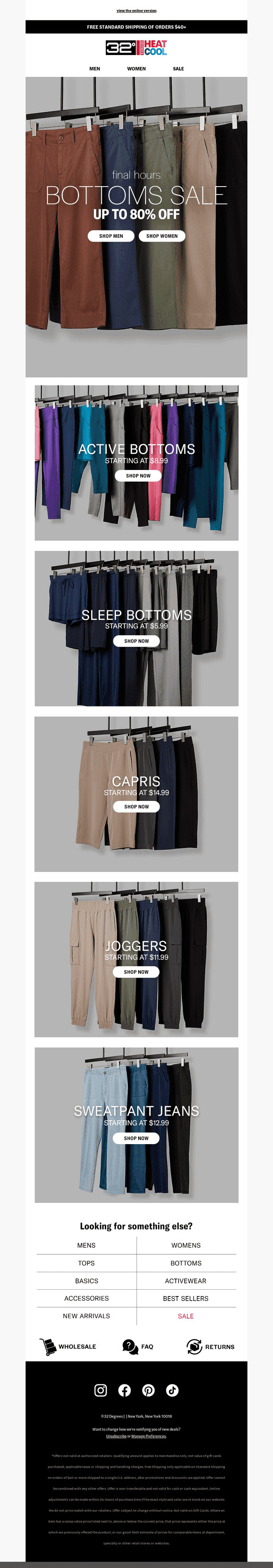 Final Hours | Shop Bottoms Up to 80% Off