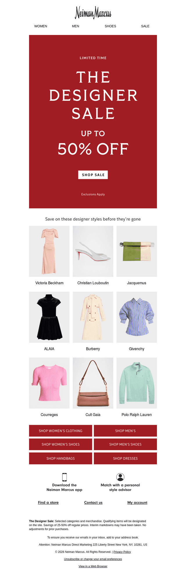 It’s here! The Designer Sale