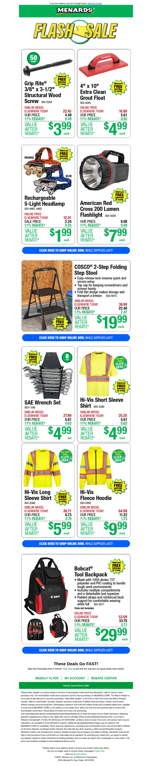 COSCO® Folding Step Stool ONLY $19.99 After Rebate*!