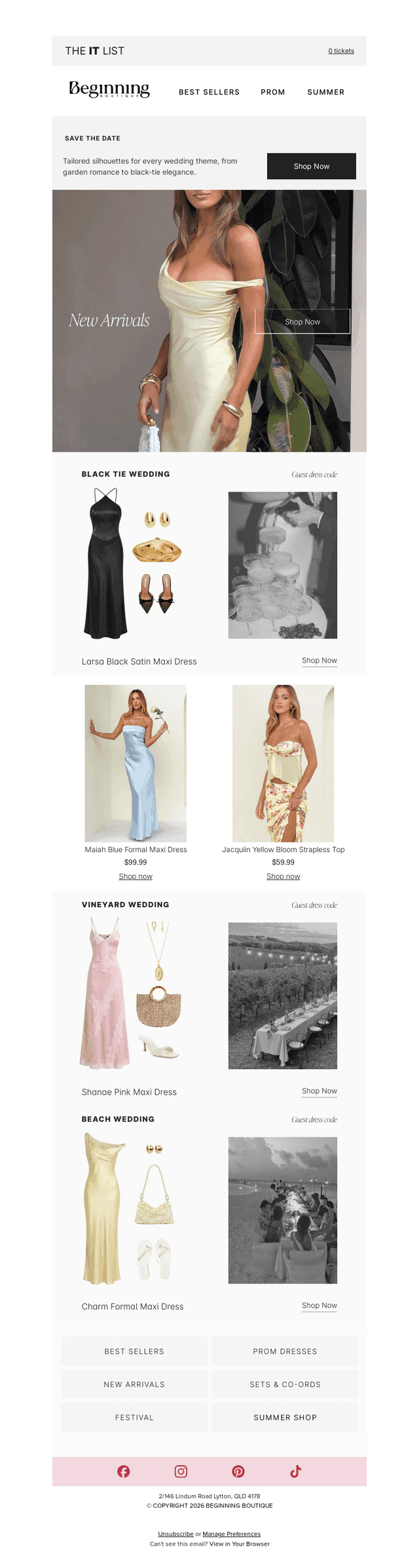 Save the date — the wedding guest edit is here 🌷