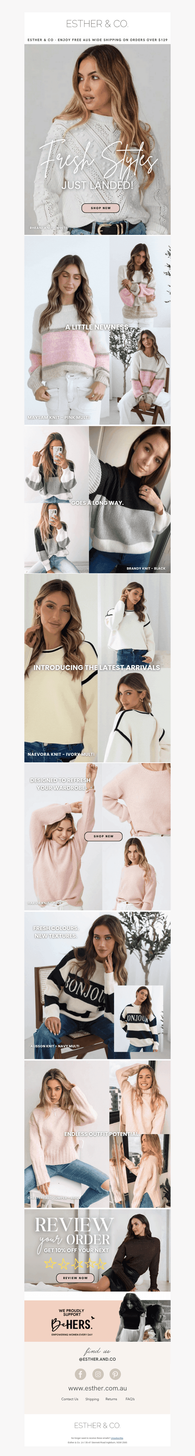 Fresh styles just dropped