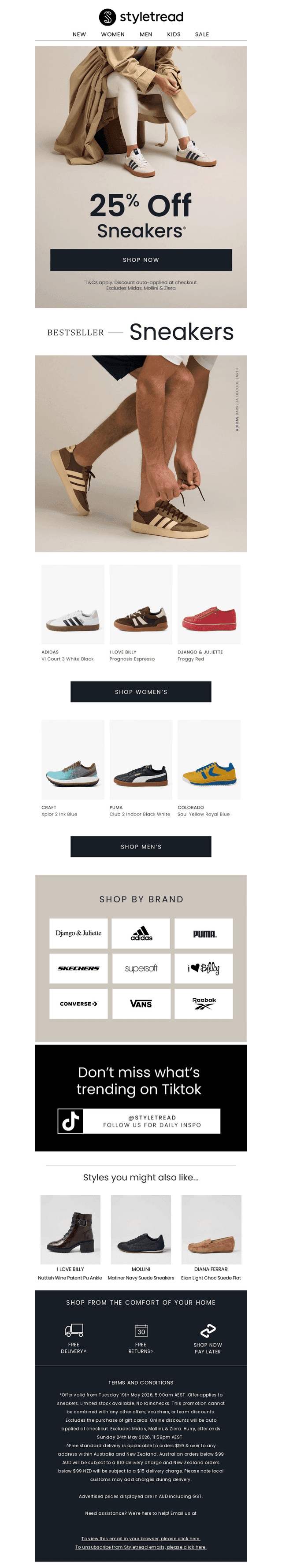 Just Dropped: 25% Off Sneakers