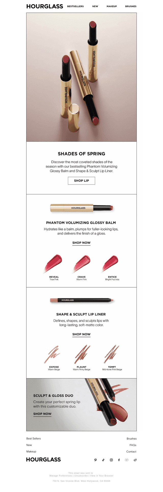 Hourglass Cosmetics email from Tue, May 19, 2026