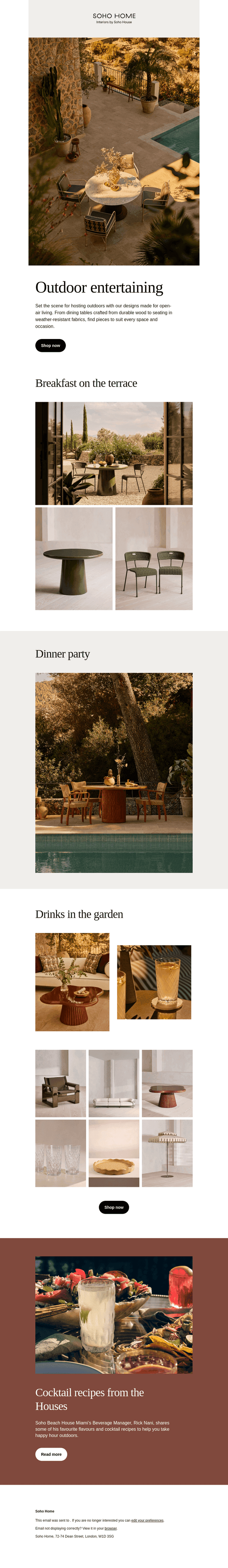 Take your hosting outdoors