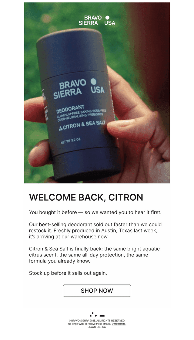 Bravo Sierra email from Tue, May 19, 2026