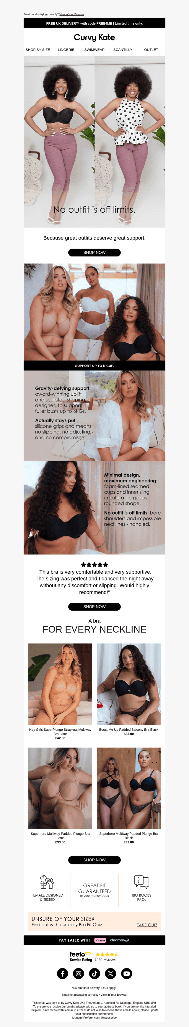 Your outfits deserve better support