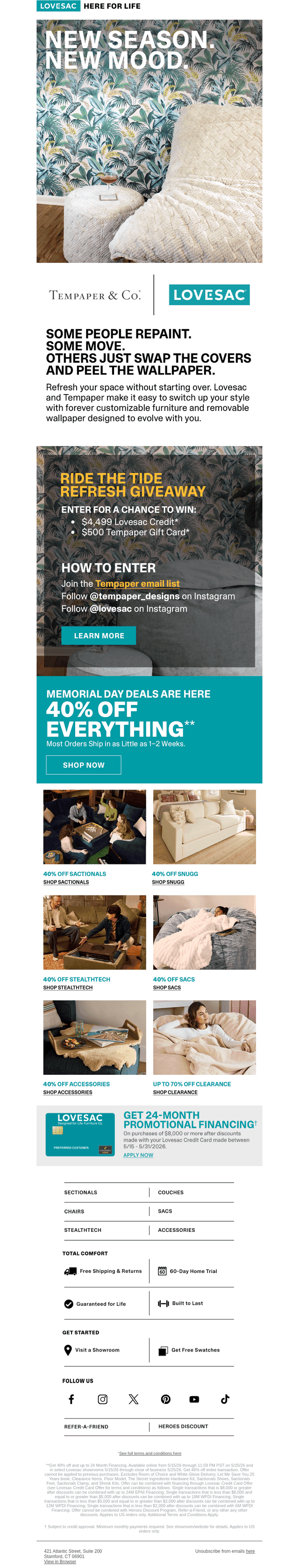 Lovesac email from Tue, May 19, 2026