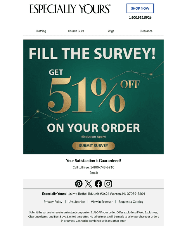 Especially Yours email from Tue, May 19, 2026