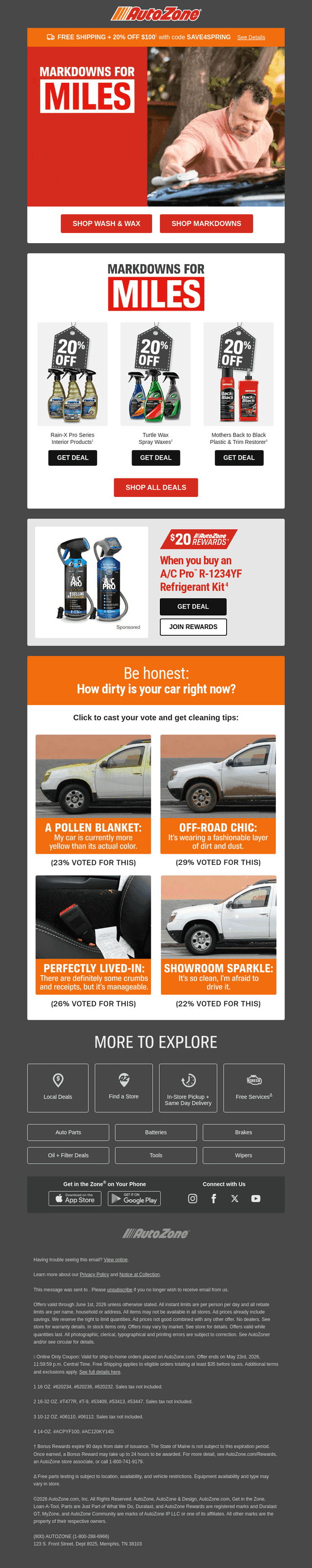 AutoZone email from Tue, May 19, 2026