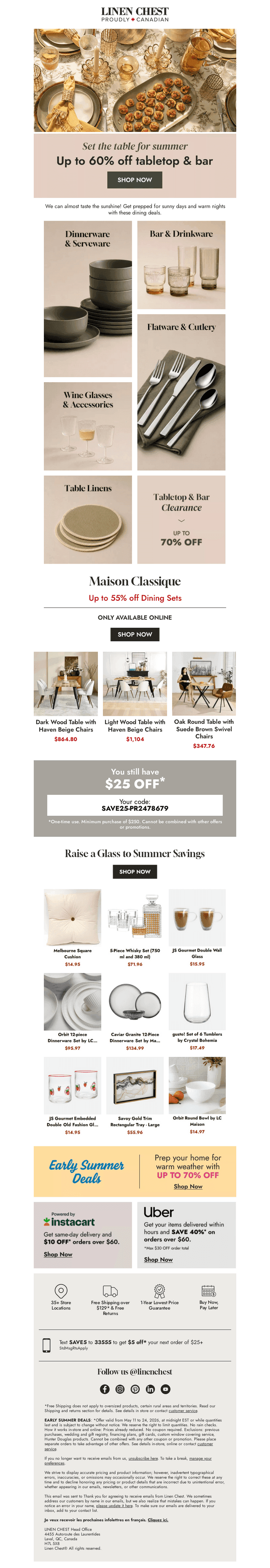 ✨Up to 60% OFF for Your Table✨