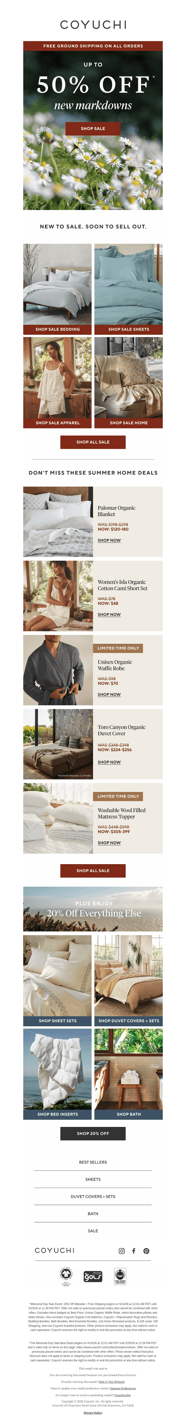 Up to 50% Off NEW Home Markdowns