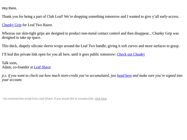 Club Leaf early access 🎫
