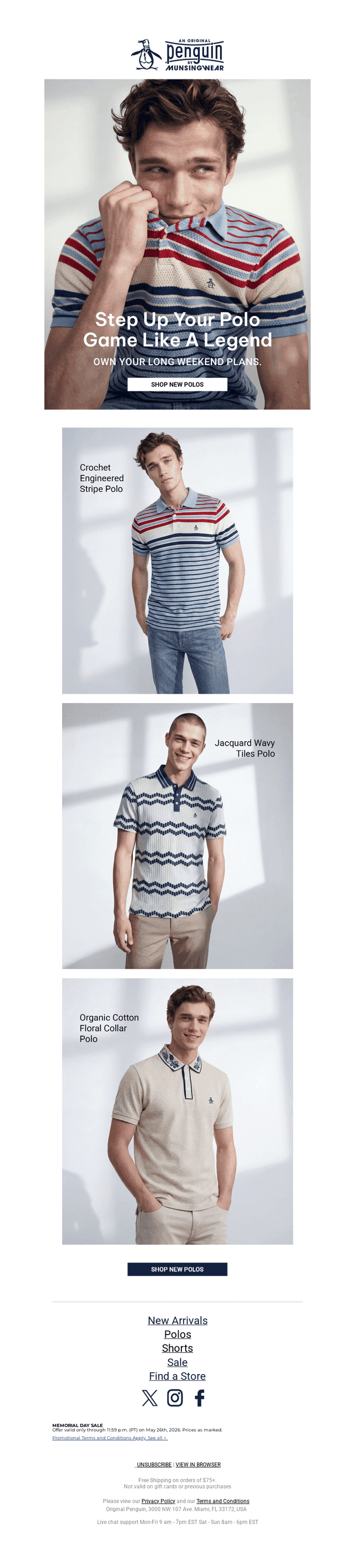 NEW! Polos for Your Long Weekend