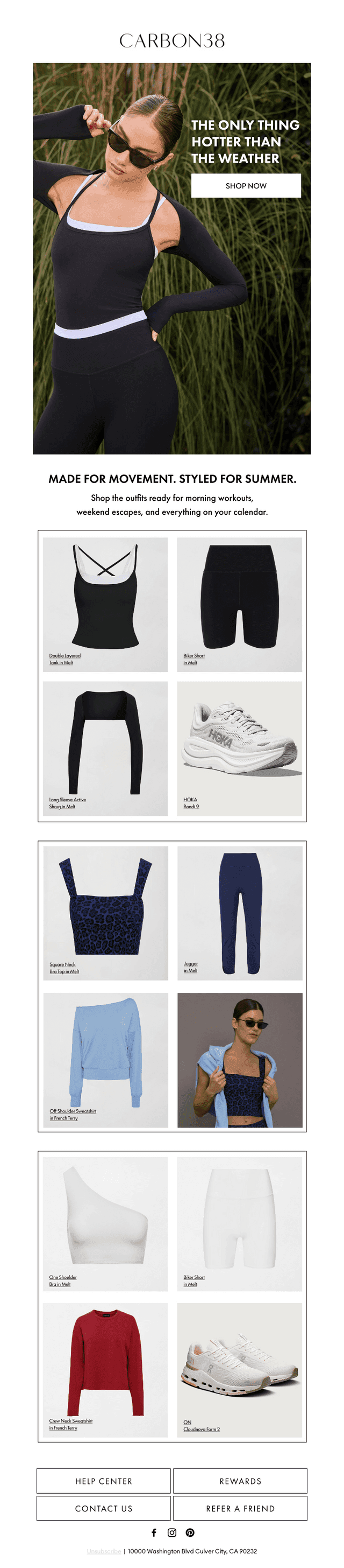 Your summer active wardrobe starts here.