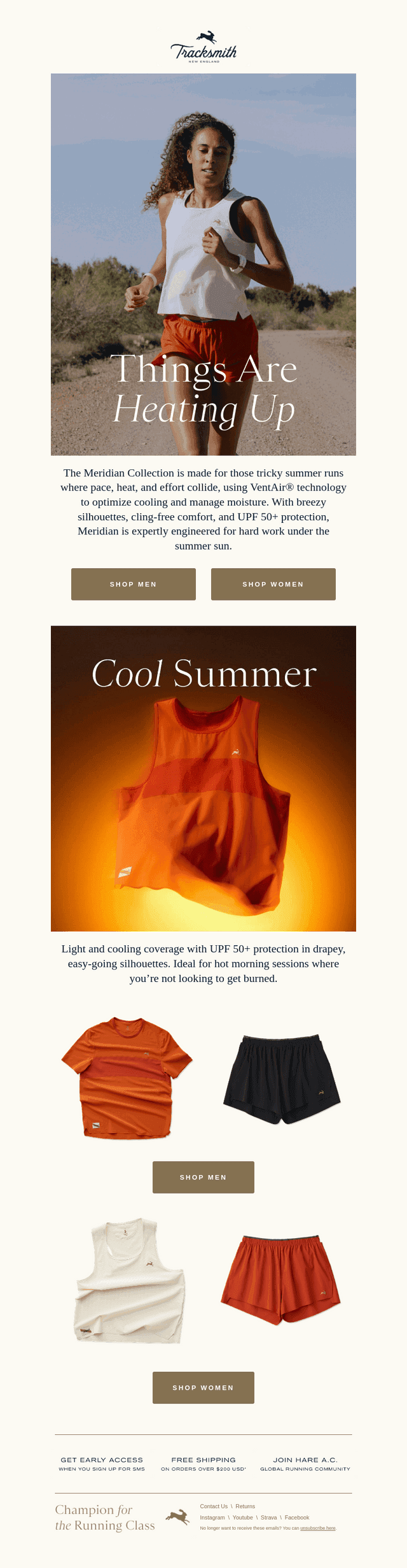 New ultra-light cooling styles for summer training