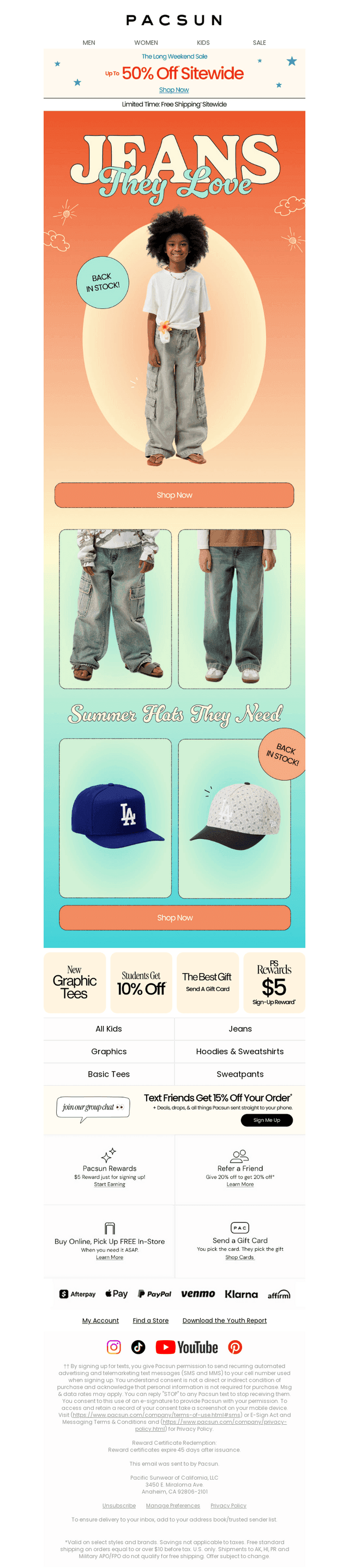 PacSun email from Wed, May 20, 2026