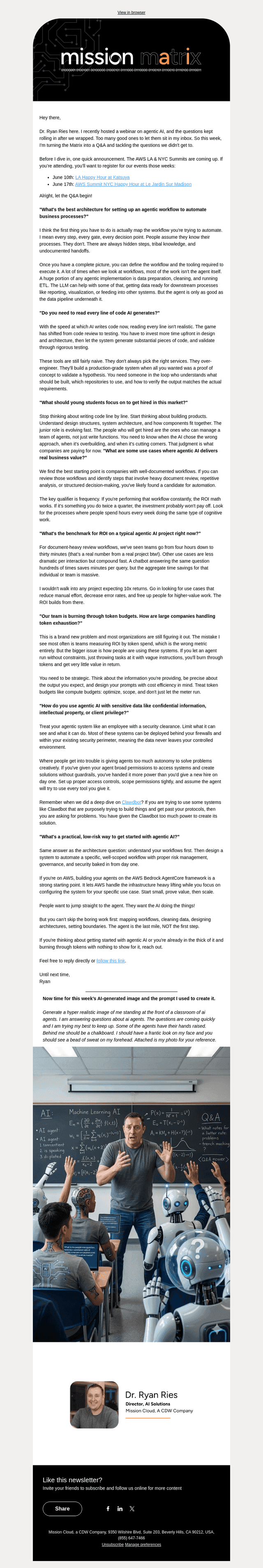 Mission Cloud Services email from Wed, May 20, 2026