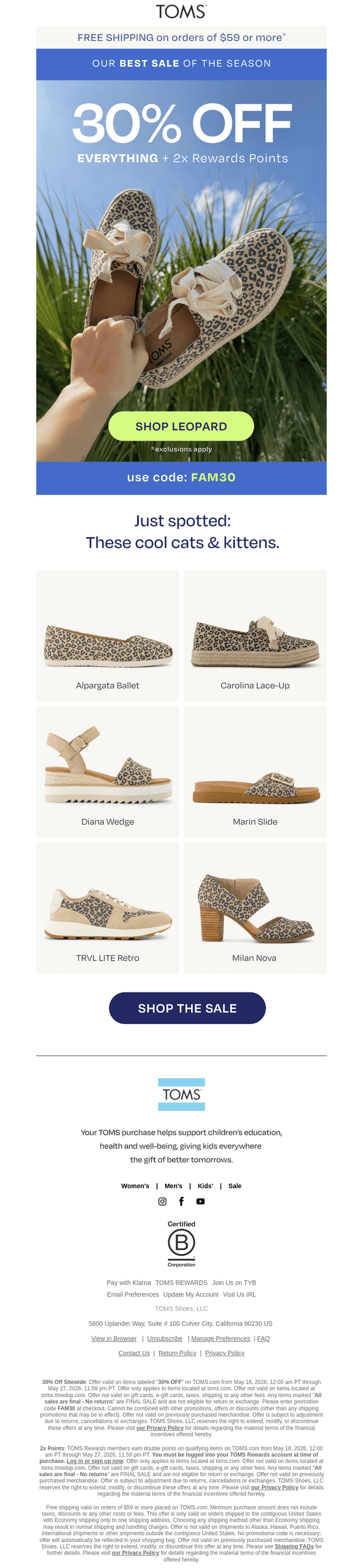 Friends & Family Event: Leopard Edit