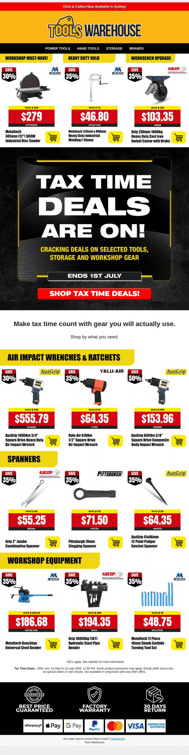 Cracking Tax Time Deals inside... 💥