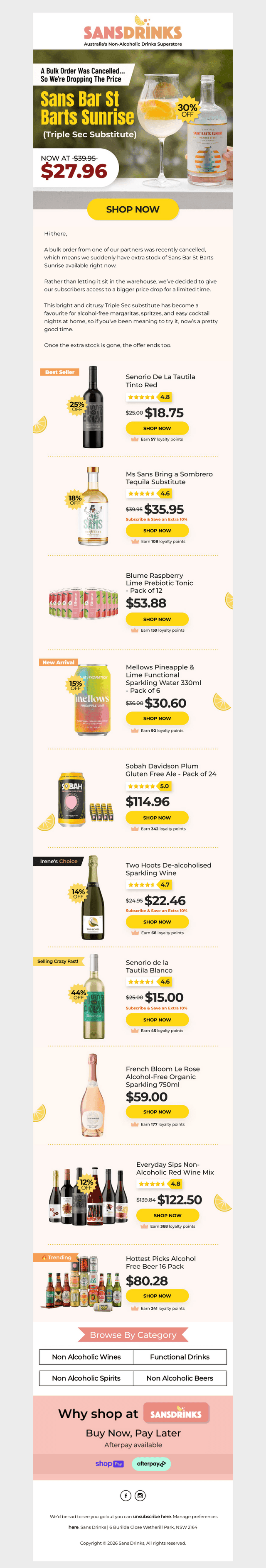 Warehouse Has Extra Stock… Now It’s 30% Off