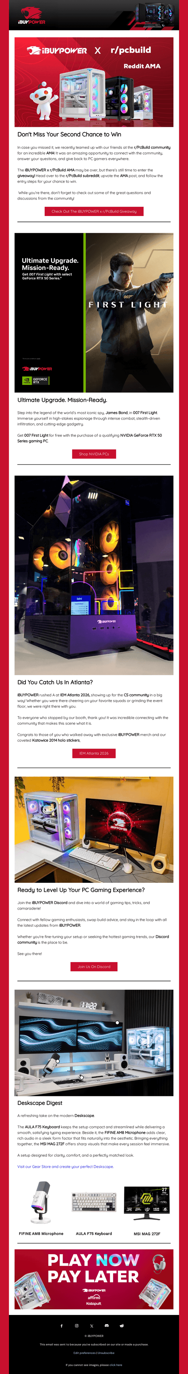iBUYPOWER email from Thu, May 21, 2026