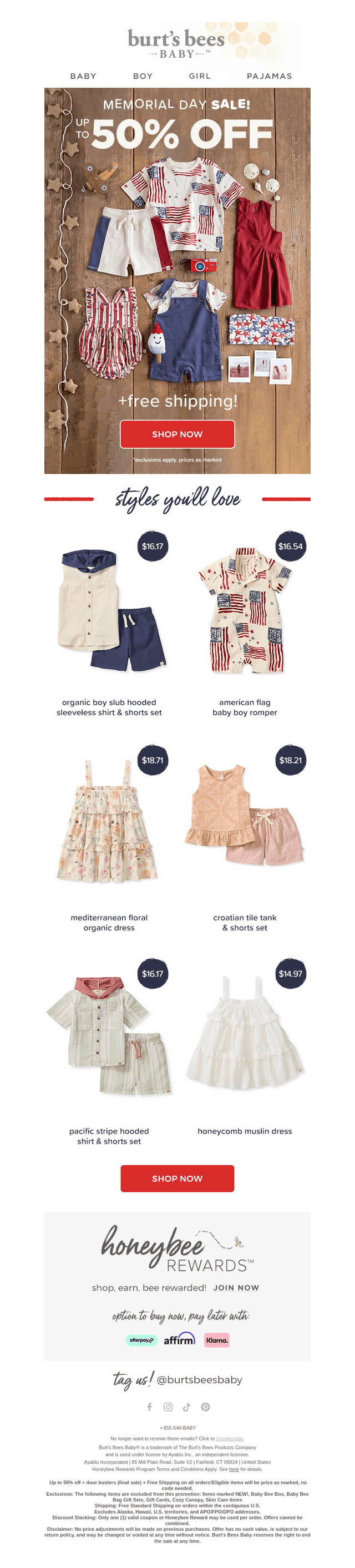 Burt's Bees Baby email from Thu, May 21, 2026