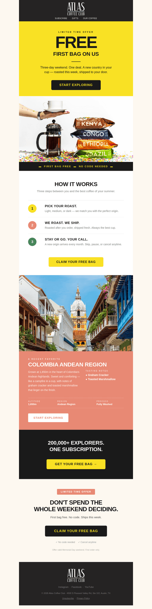 Atlas Coffee Club email from Thu, May 21, 2026