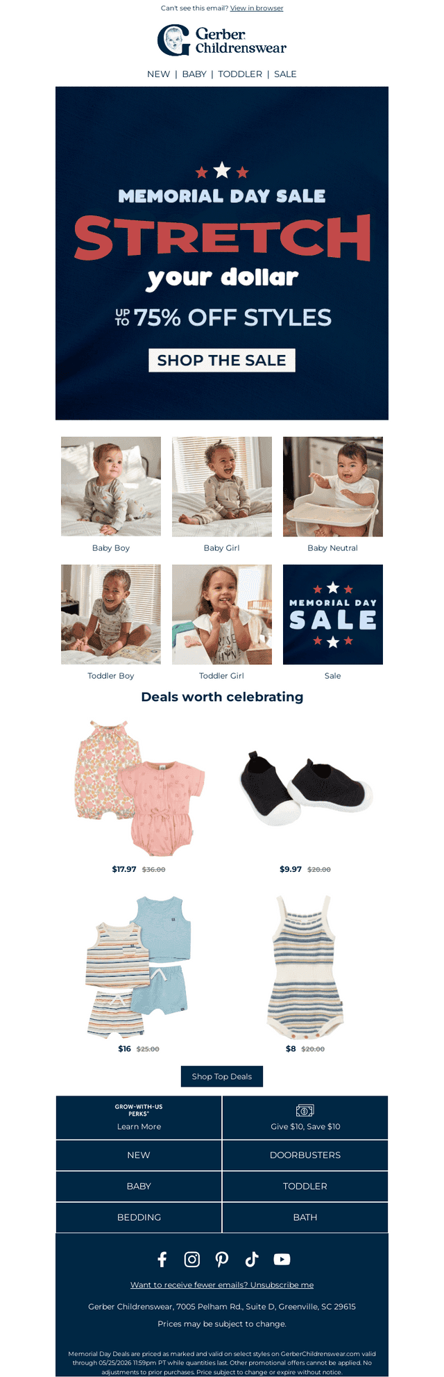MEMORIAL DAY MARKDOWN MADNESS