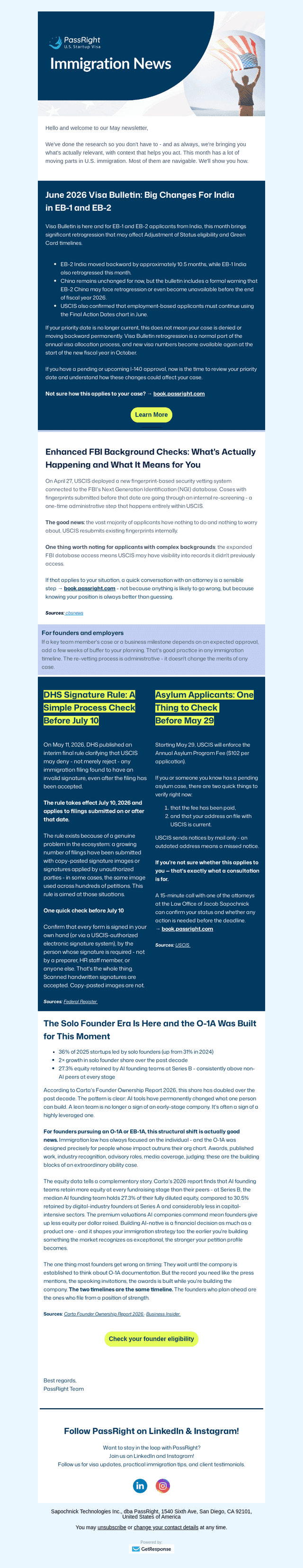 PassRight email from Thu, May 21, 2026