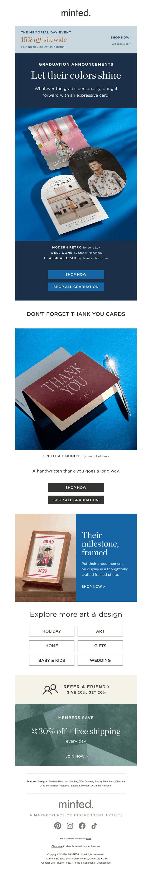 Grad cards for every personality