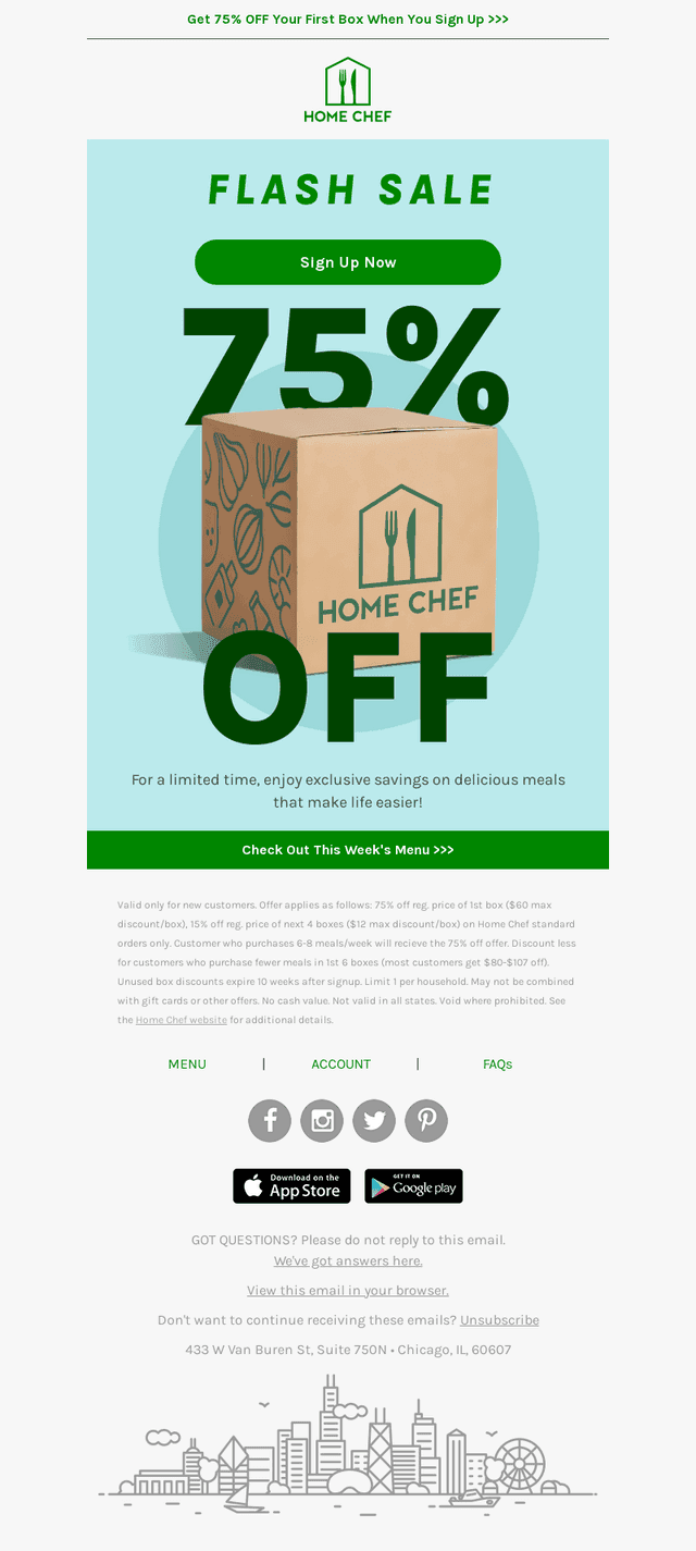 Home Chef email from Thu, May 21, 2026